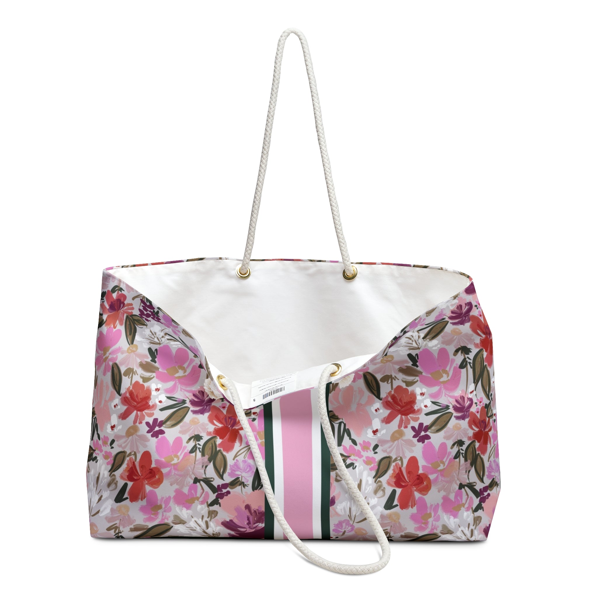 Mallard Manor Striped Monogrammed Mahjong Bag