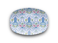 Colorful Coastal Chinoiserie Dinnerware Collection (Unbreakable and BPA-free)