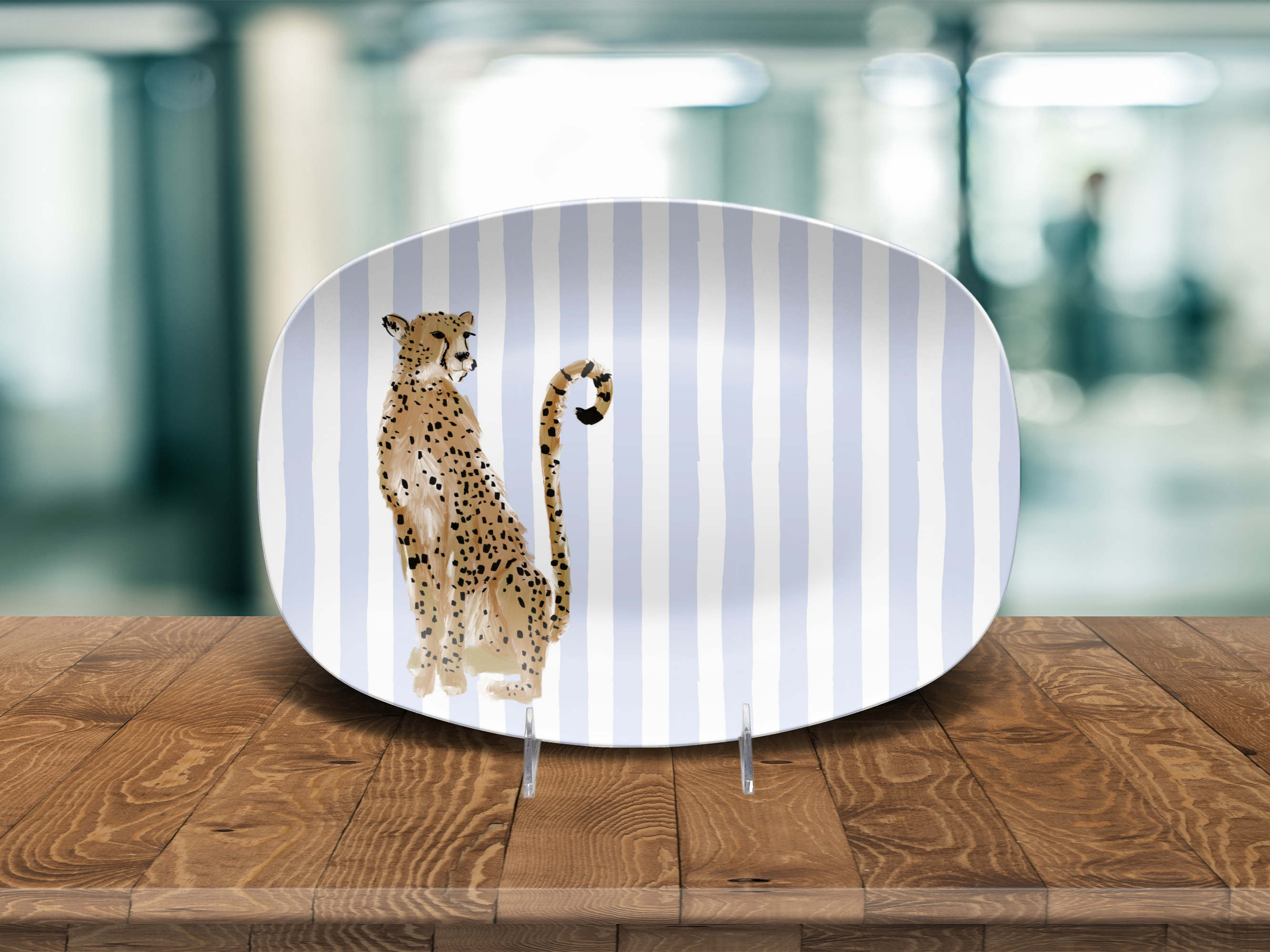 Preppy Cheetah Dinnerware Collection (Unbreakable and BPA-free)