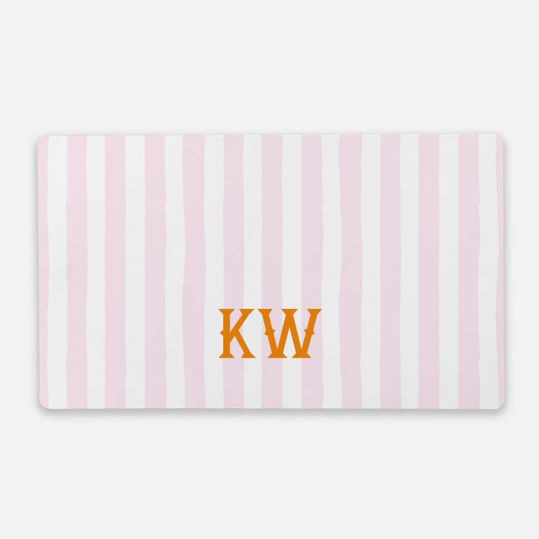 Primrose Monogrammed Desk Mat - Large (24" x 14")