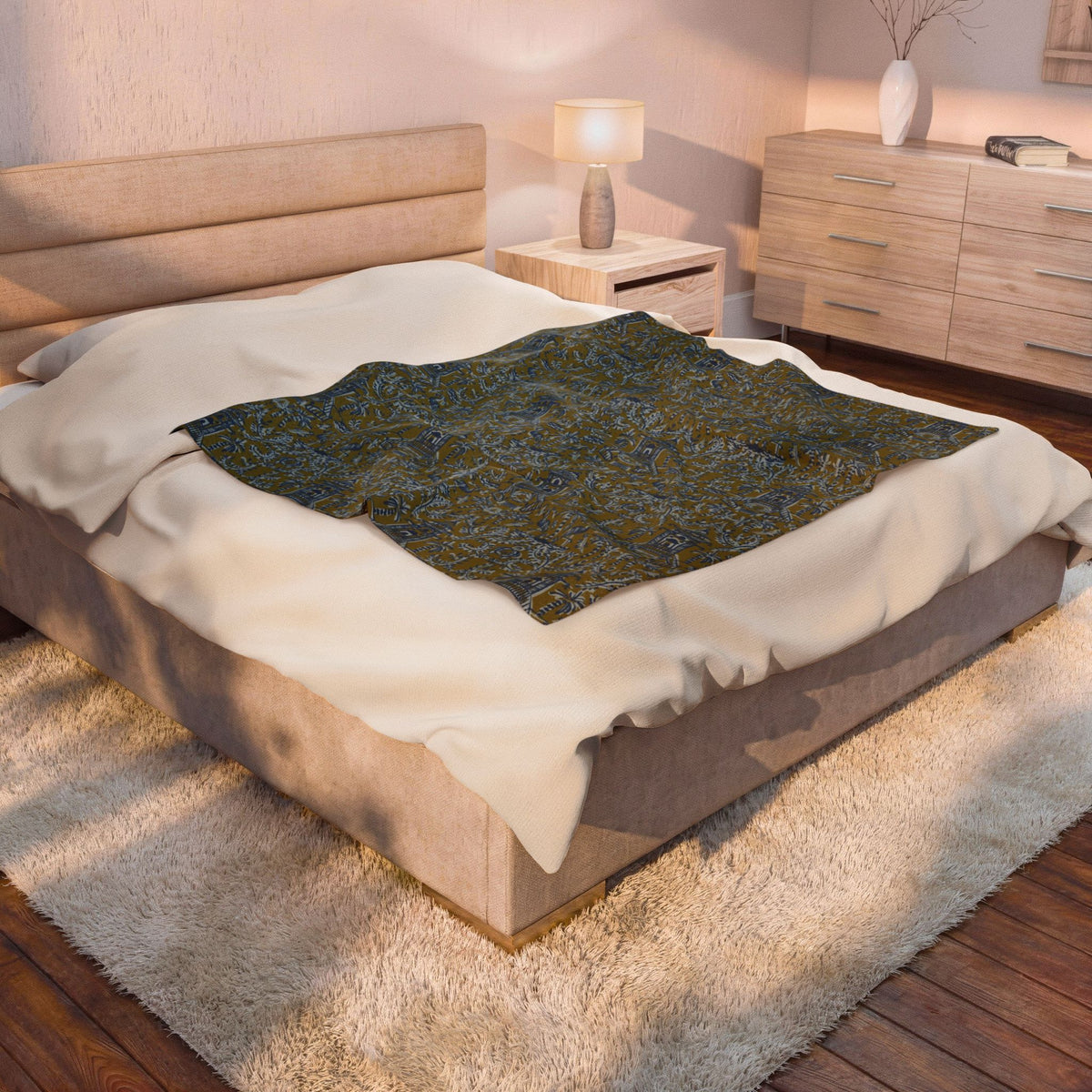 Soirée Velveteen Throw Blanket