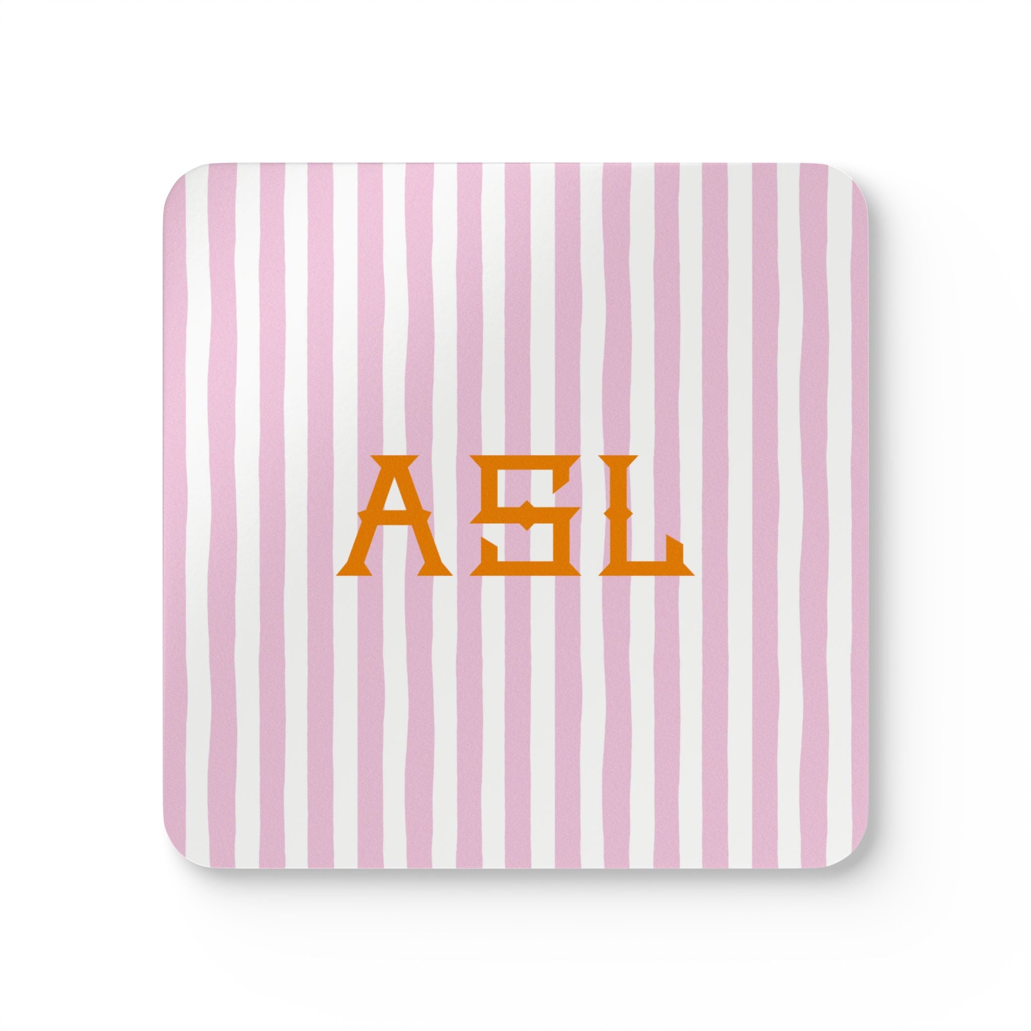 Primrose Monogrammed Coaster Set (Set of 4)