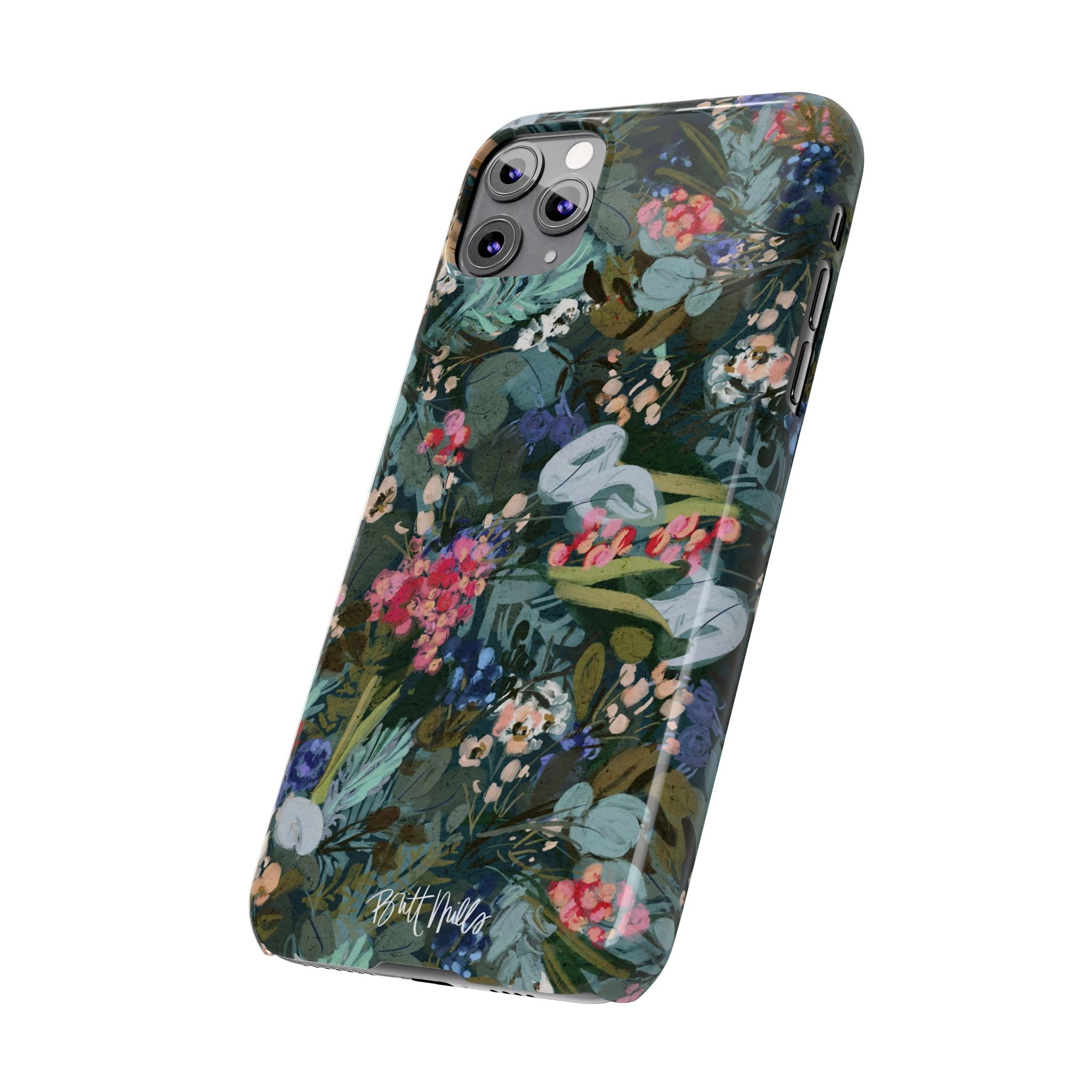 Winter Berry Slim Phone Case
