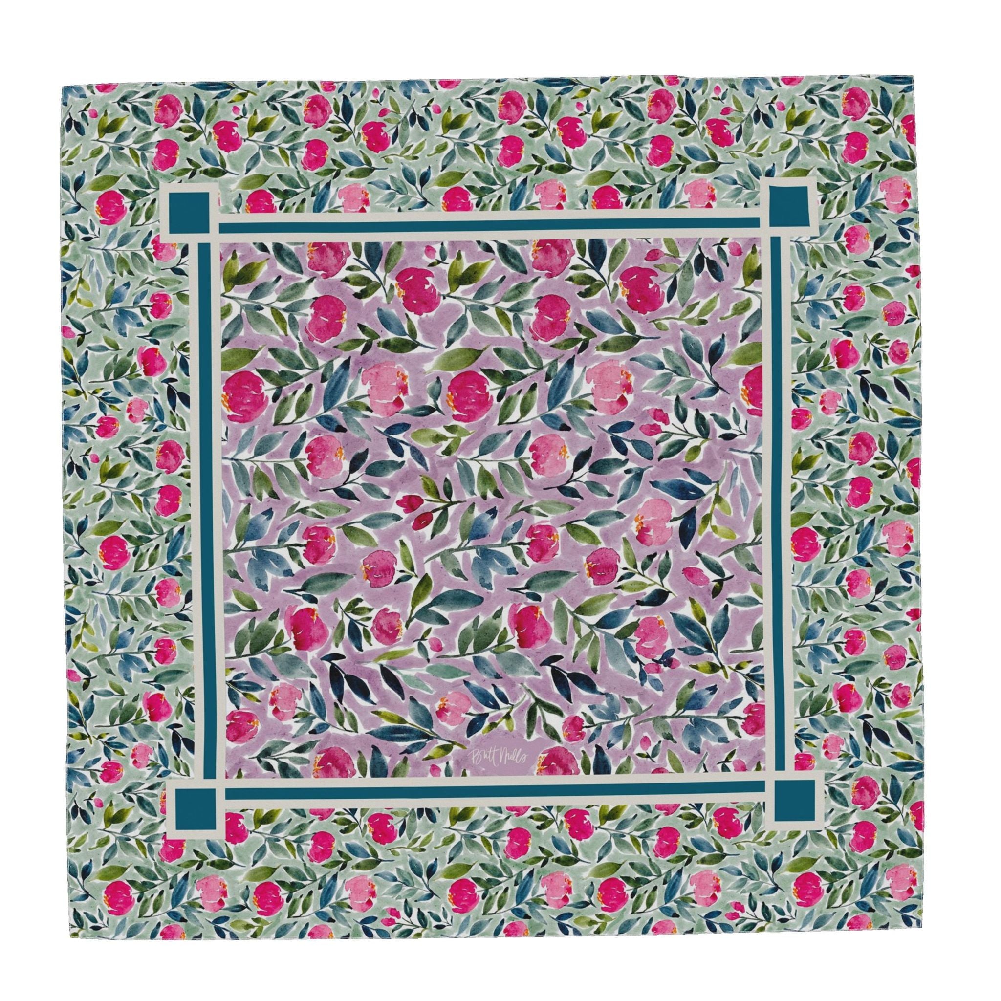 Flora Silk Scarf & Shaw