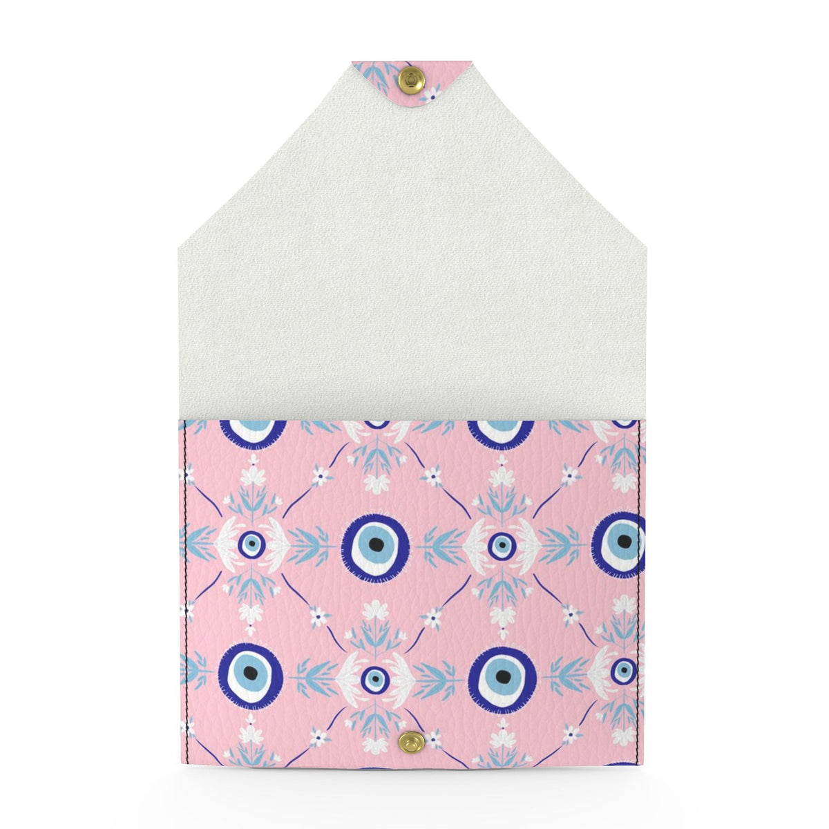 Evil Eye Vegan Leatherette Mahjong Card Holder