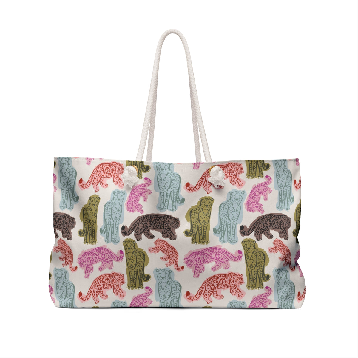 Safari Society Striped Monogrammed Mahjong Bag