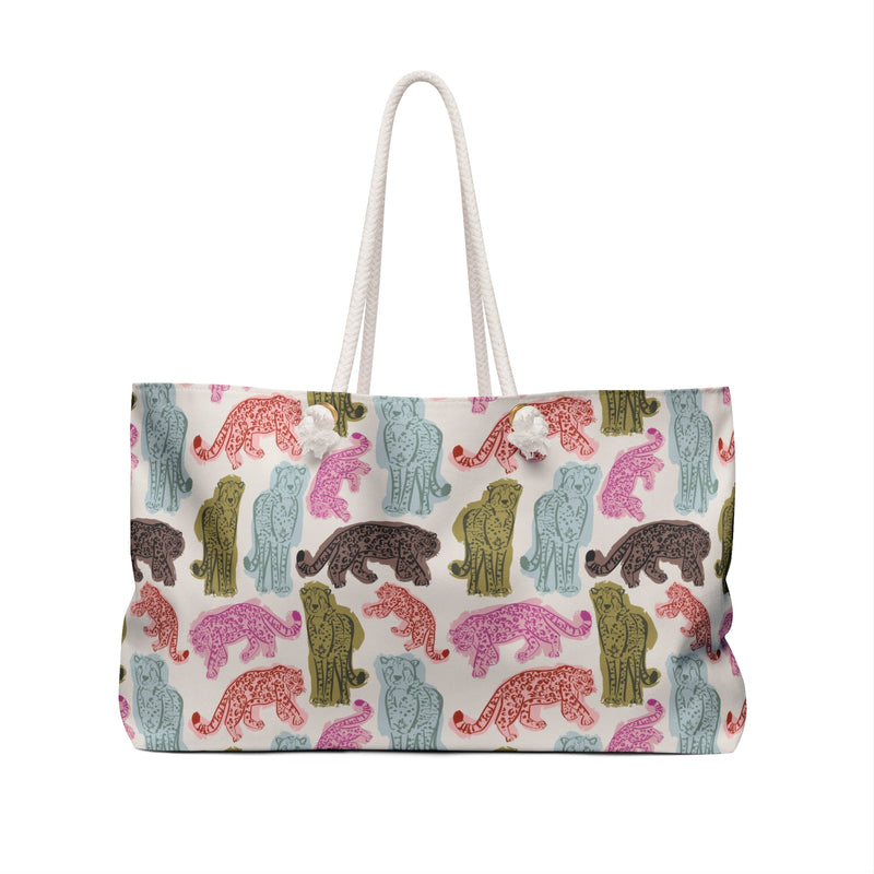 Safari Society Striped Monogrammed Mahjong Bag