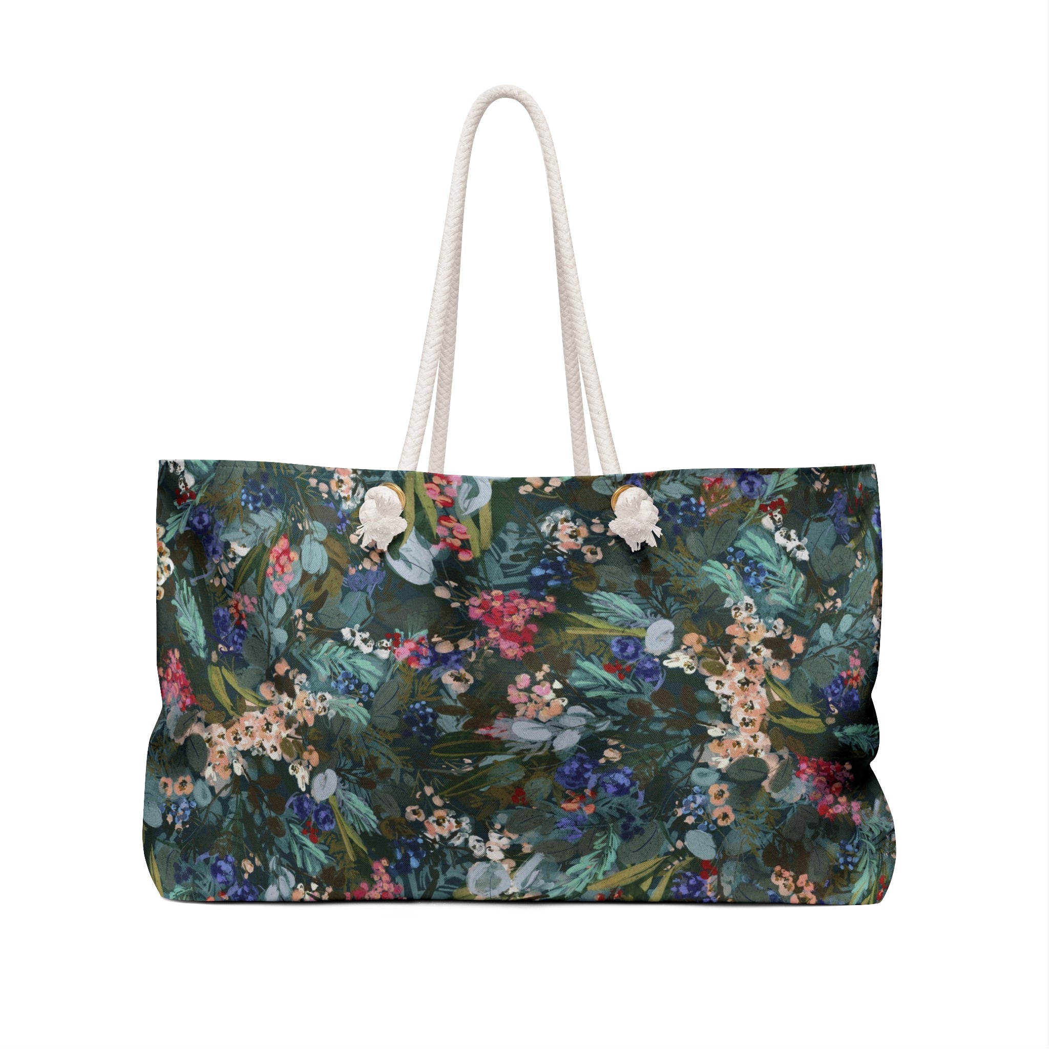 Winter Berry Striped Monogrammed Mahjong Bag