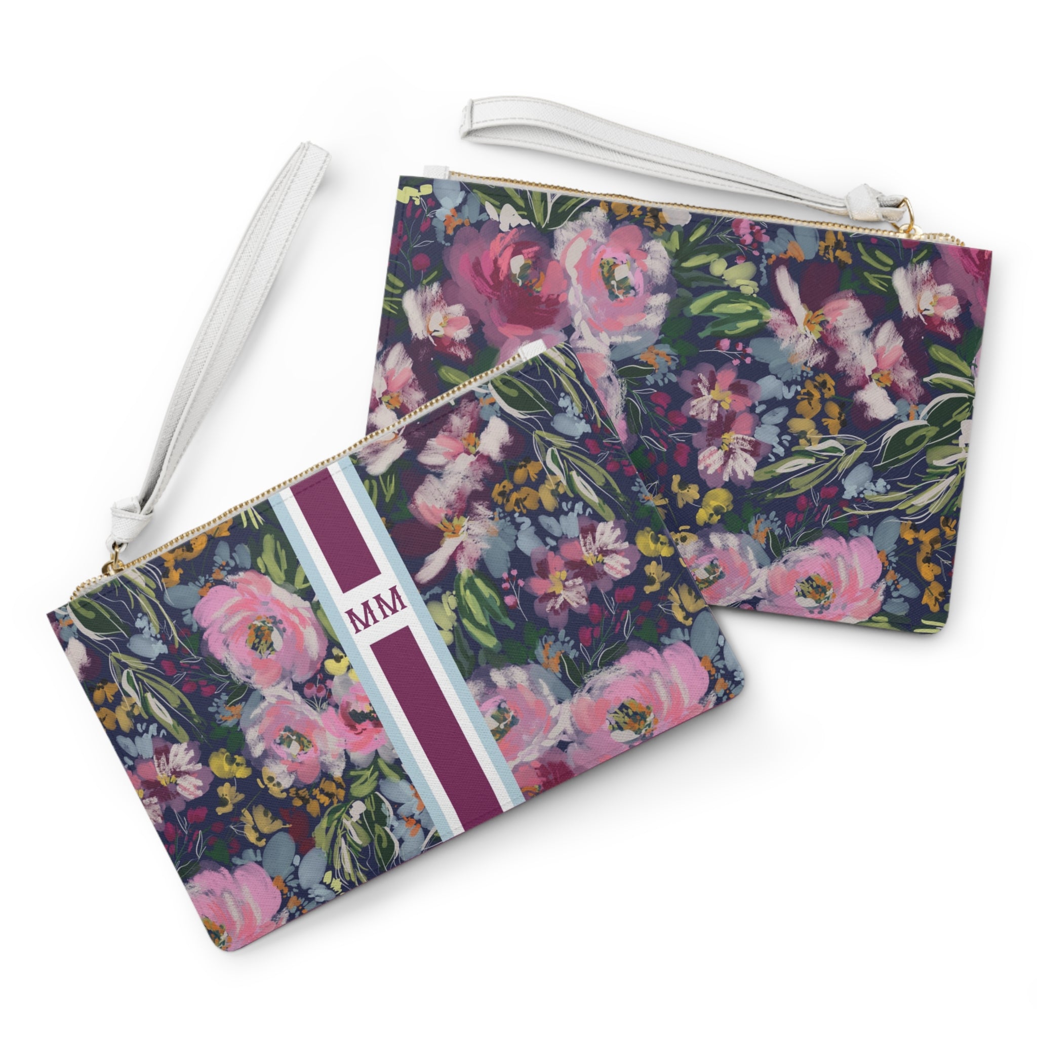 Haven Striped Monogrammed Mahjong Card Holder