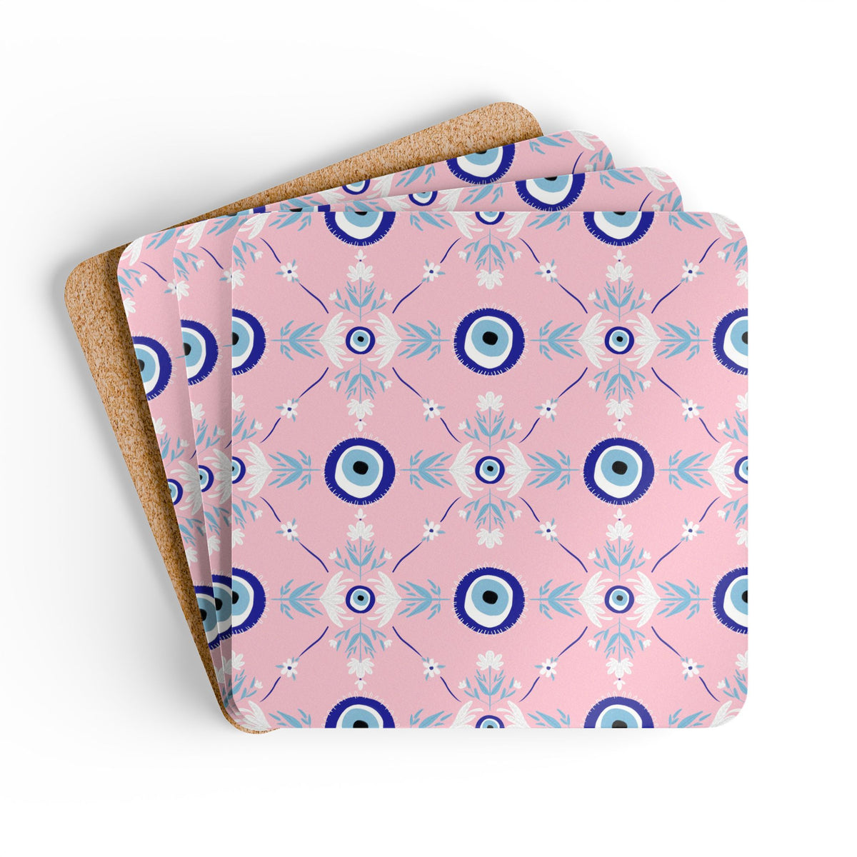 Evil Eye Art Coaster Set (Set of 4)
