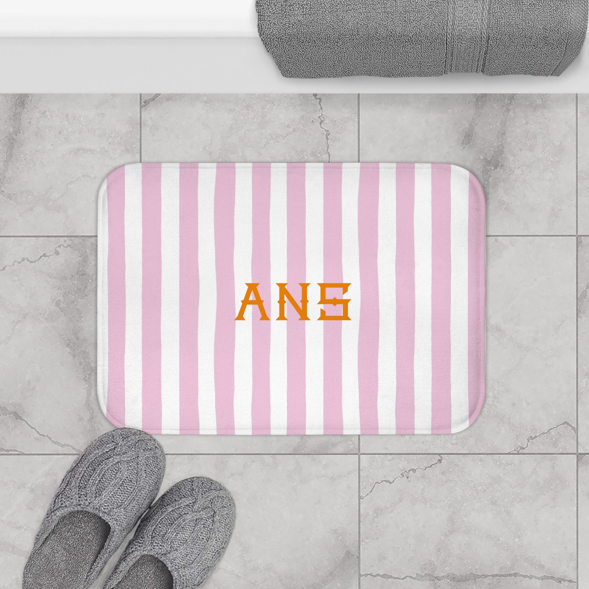 Primrose Monogrammed Memory Foam Bath Mat