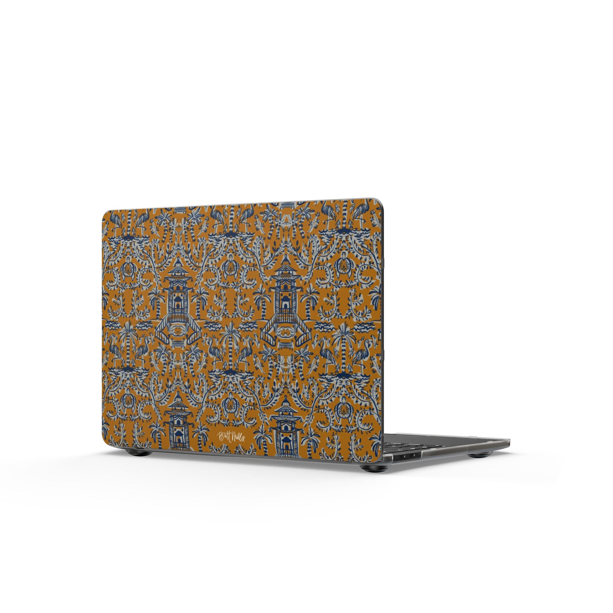 Soirée Orange Matte MacBook Cases