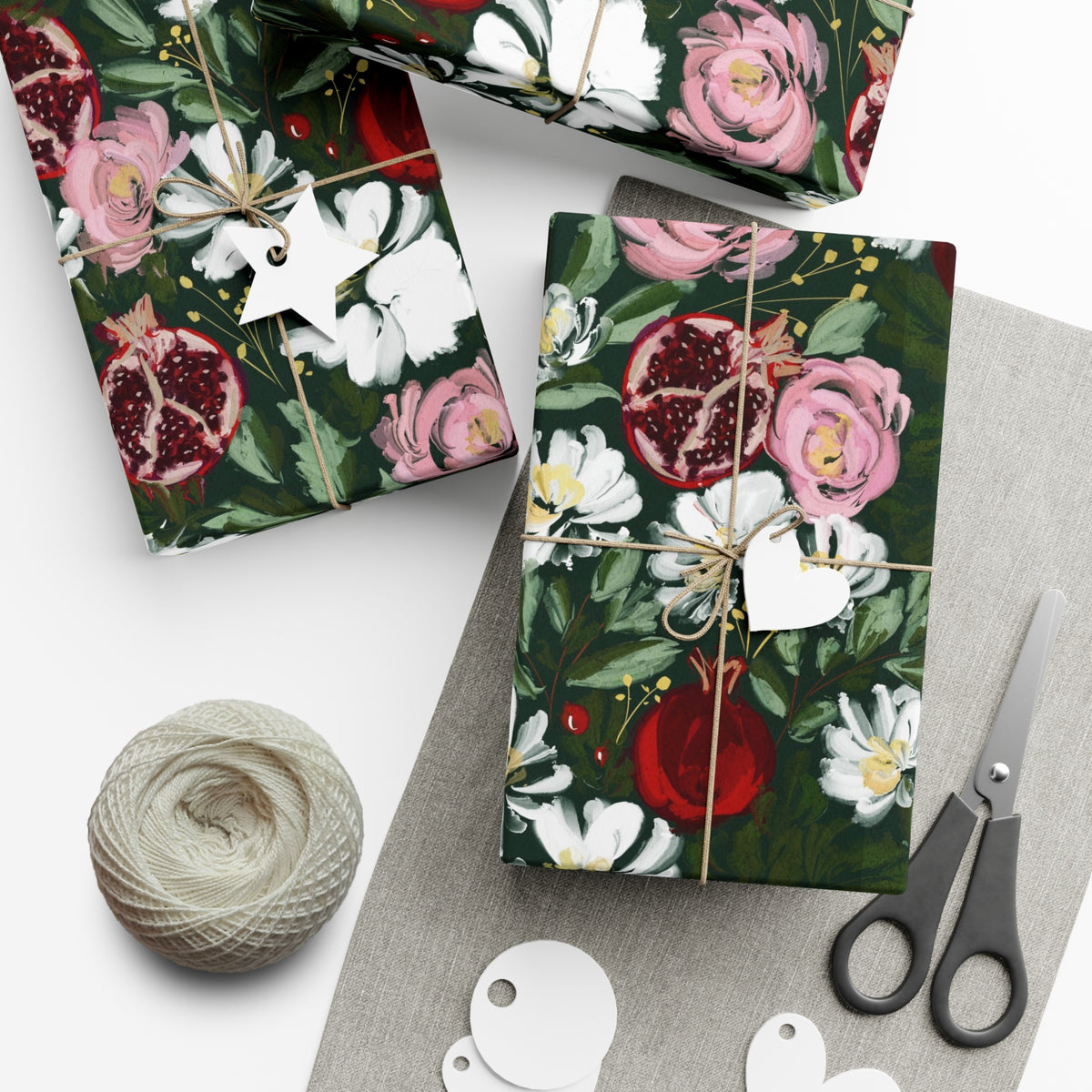 Winter Pomegranates Wrapping Paper