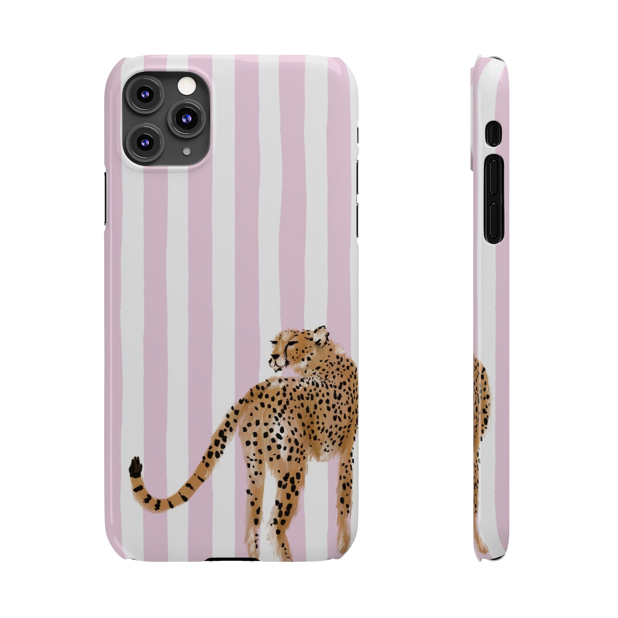 Preppy Cheetah Slim Phone Case