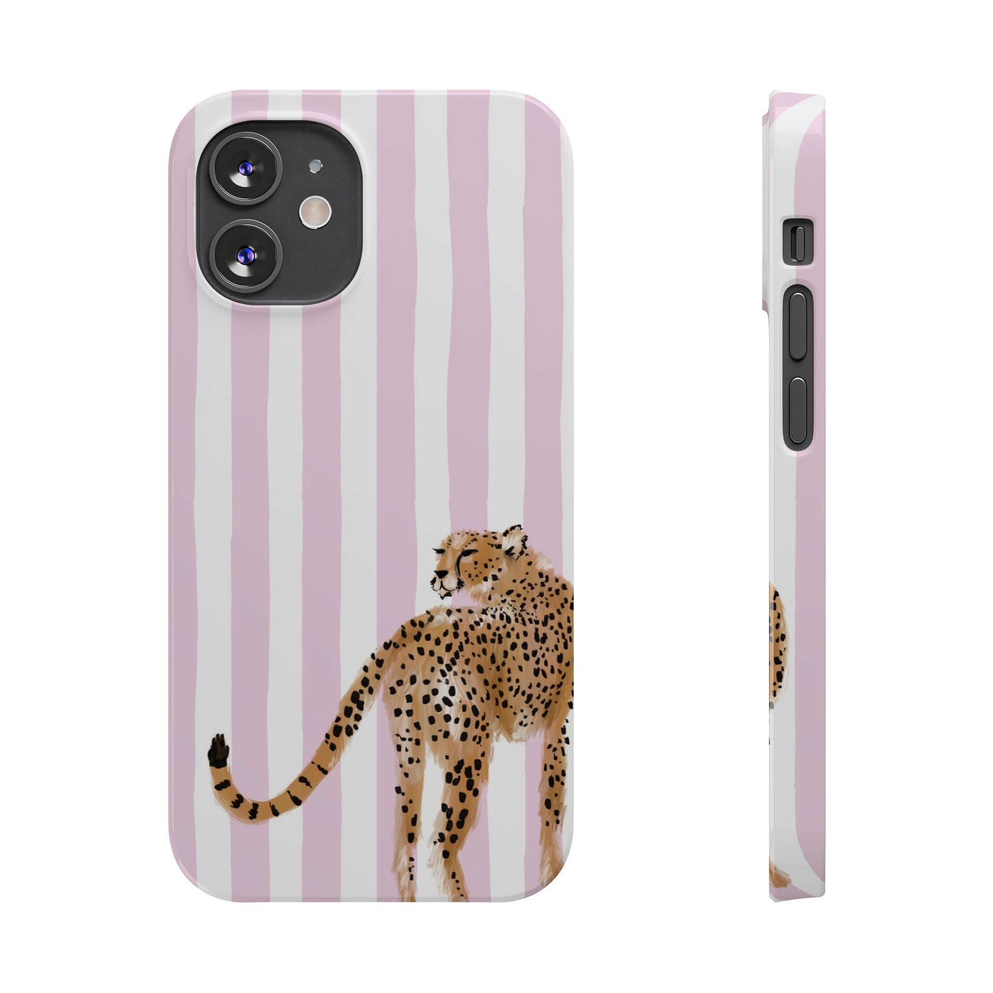 Preppy Cheetah Slim Phone Case