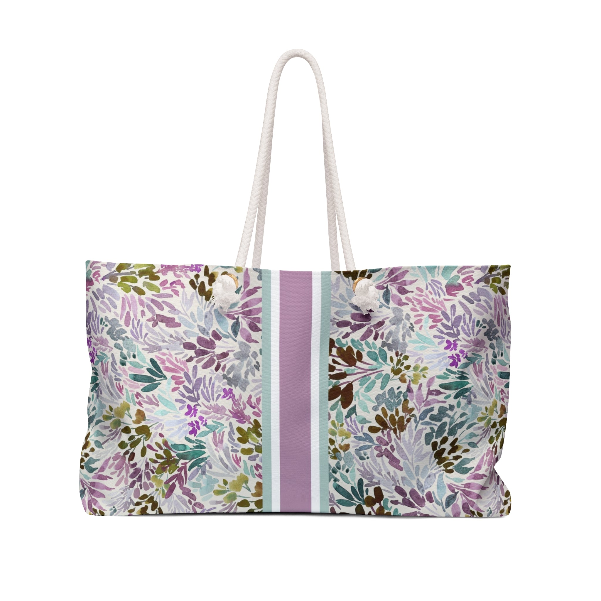 Daphne Striped Monogrammed Mahjong Bag