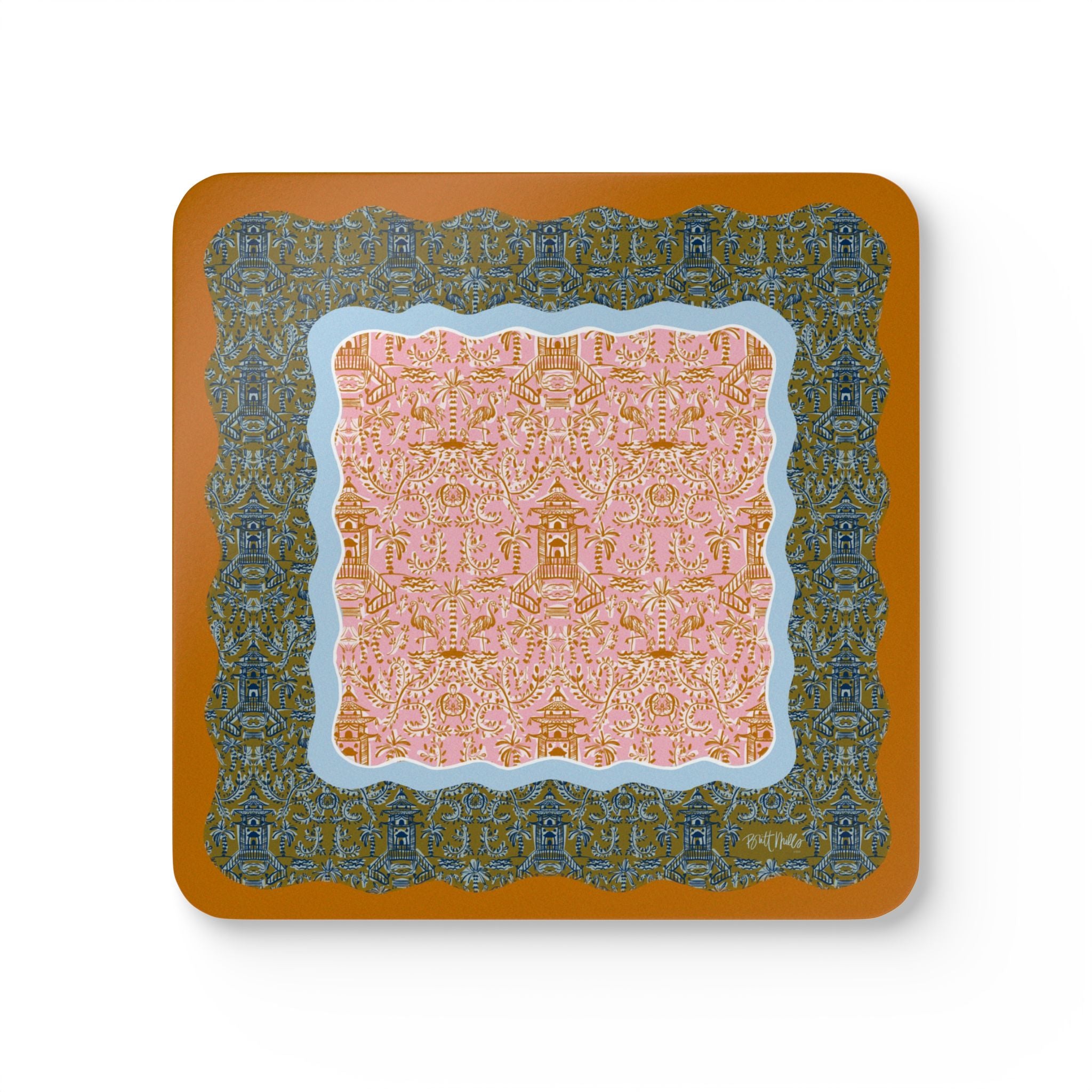 Soirée Mahjong Mat Art Coaster Set (Set of 4)