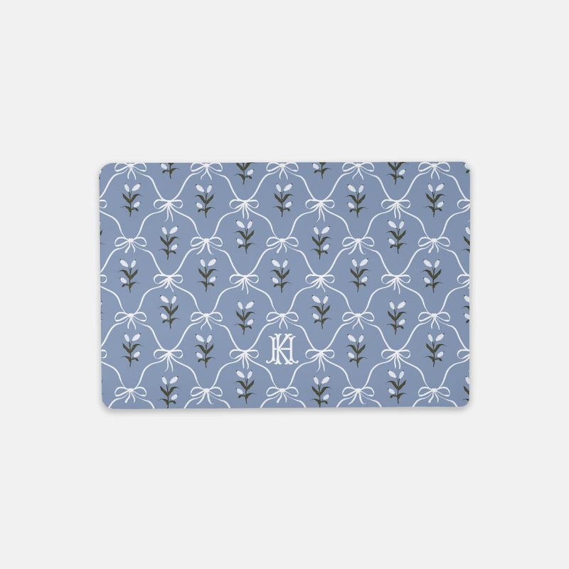 Charming Monogrammed Desk Mat – Small (18″ x 12″)