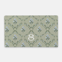 Zera Bloom Monogrammed Desk Mat - Large (24" x 14")