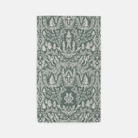 Christmas Toile Monogrammed Hand Towel