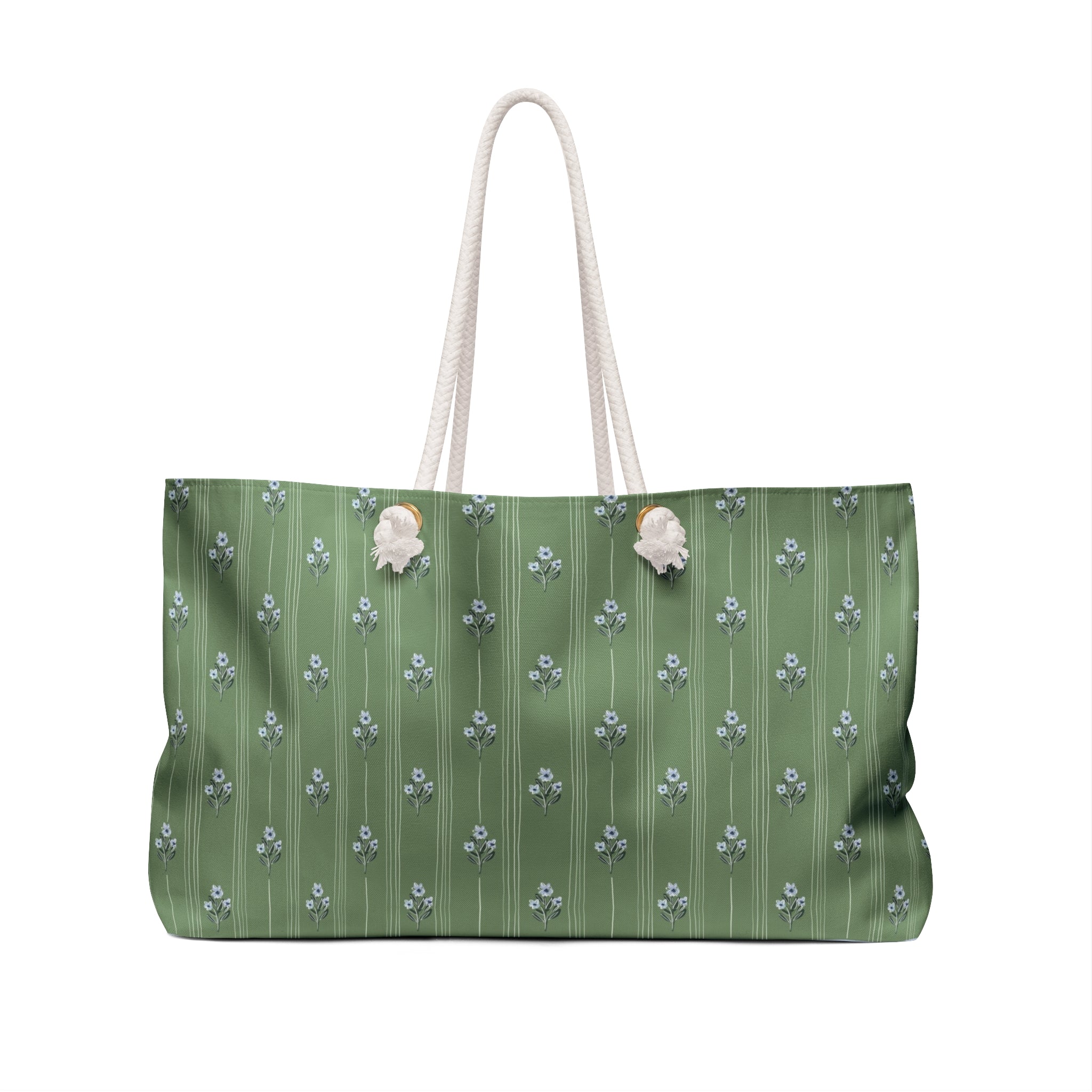 Zera Bloom Striped Monogrammed Mahjong Bag
