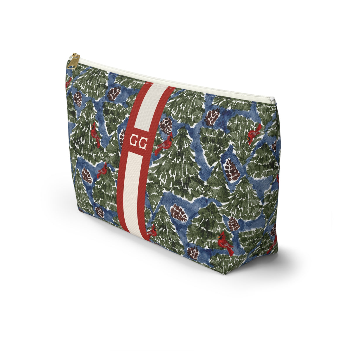 Merrywood Striped Monogrammed Mahjong Tile Pouch