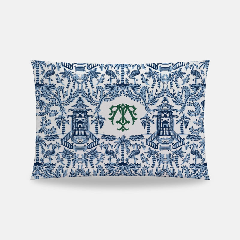 Palm Beach Monogrammed Toddler Pillowcase