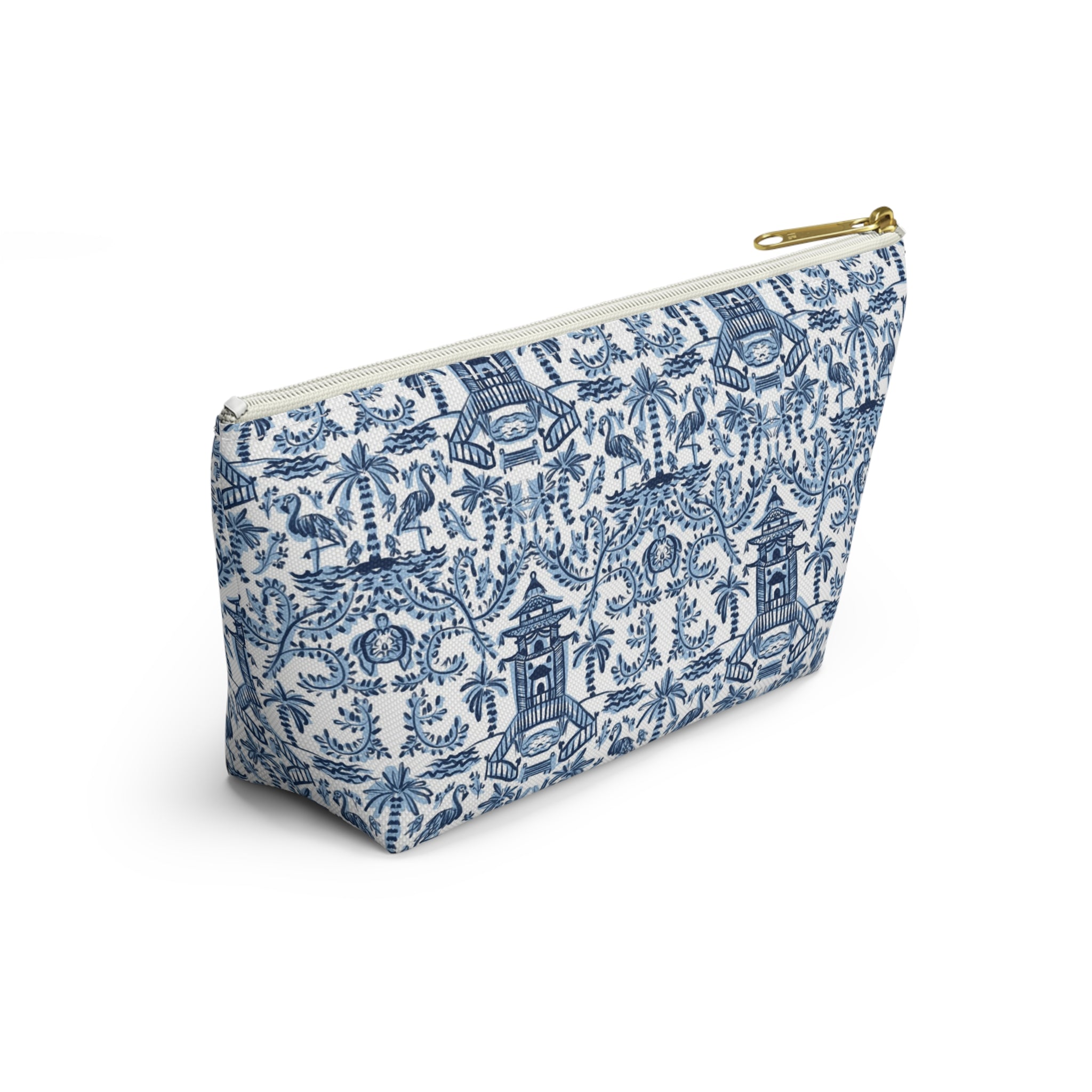 Palm Beach Striped Monogrammed Pouch