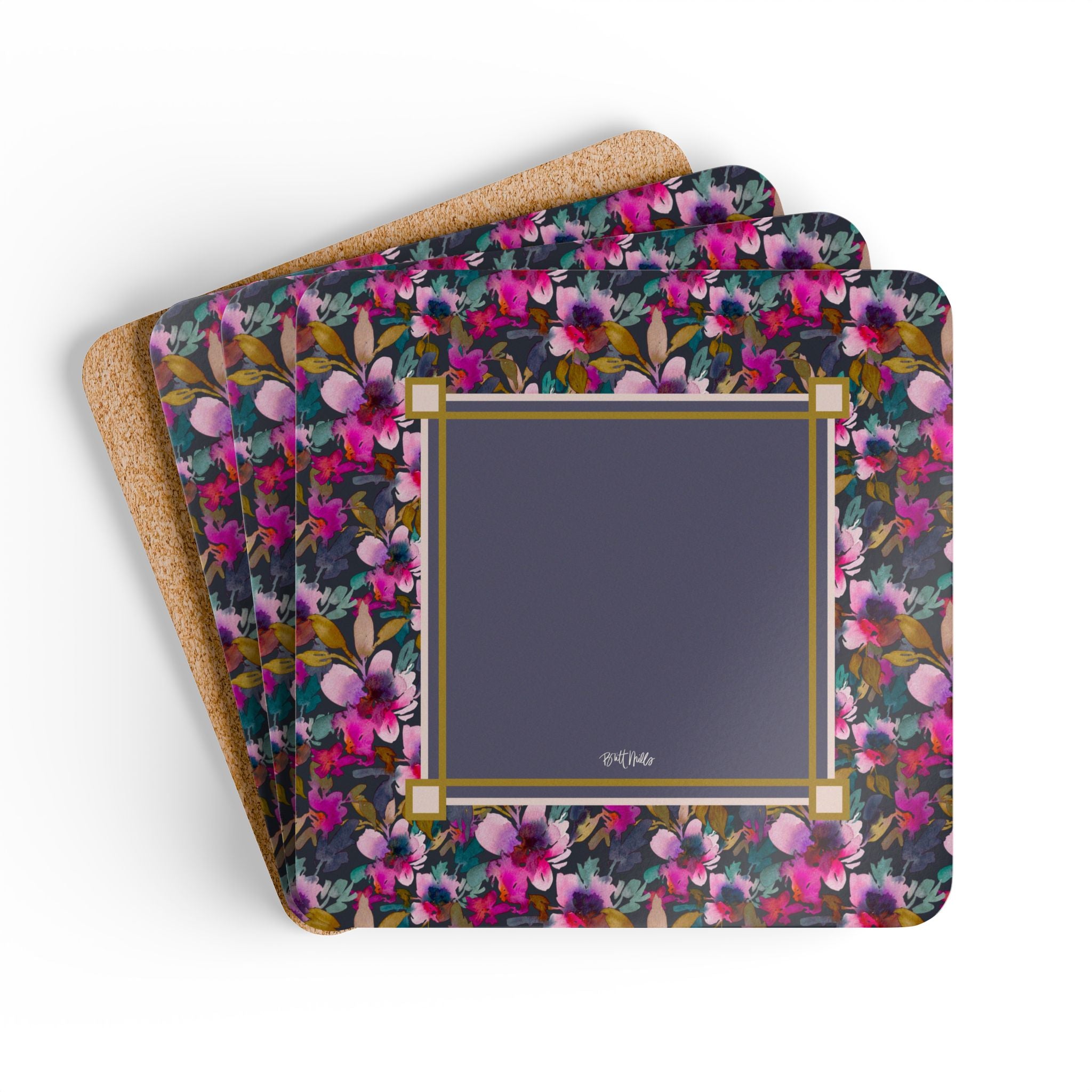 Flourish Mahjong Mat Art Coaster Set (Set of 4)