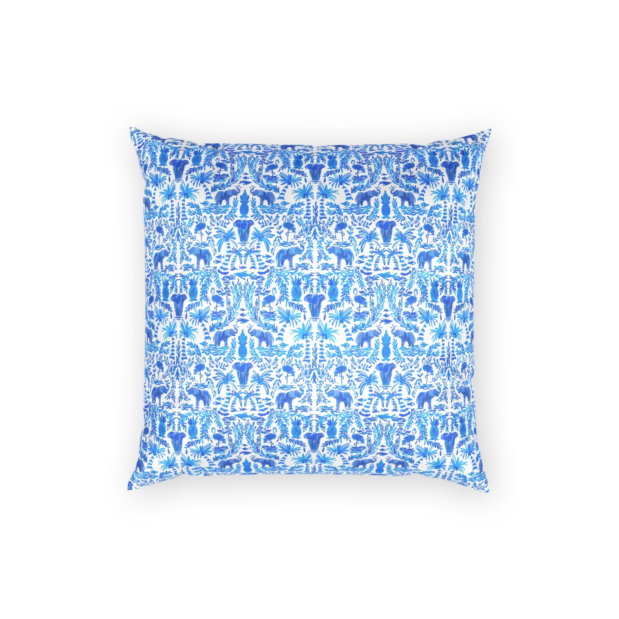 Elephant Fun Velvet Pillow