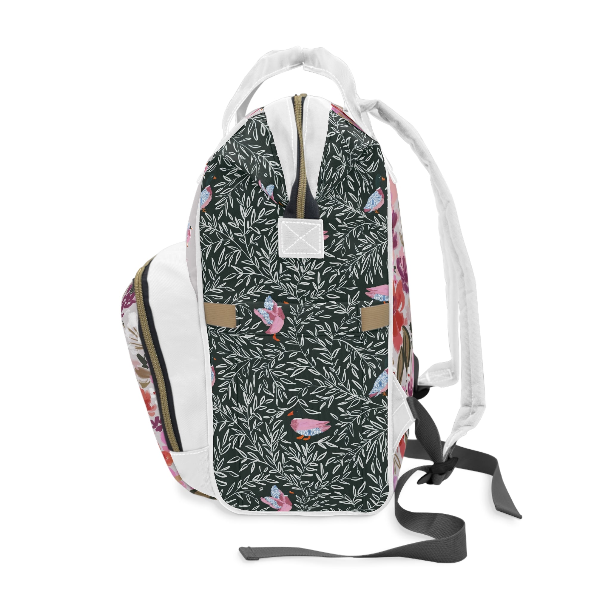 Mallard Manor Monogrammed Nylon Waterproof Diaper Backpack