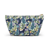 Peacock Striped Monogrammed Pouch