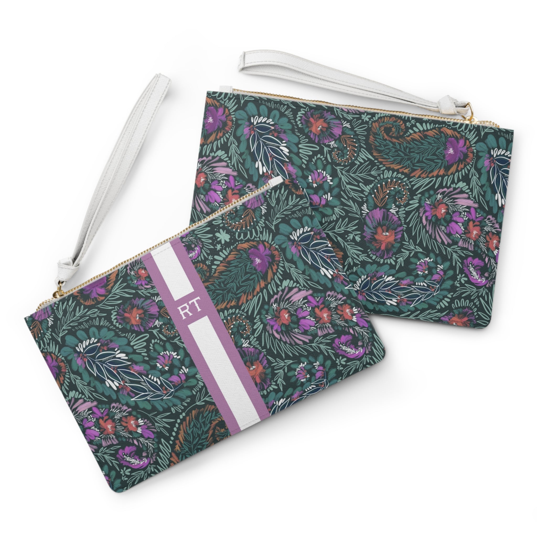 Wren Striped Monogrammed Mahjong Card Holder