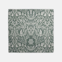 Christmas Toile Monogrammed Hostess Towel (Single)