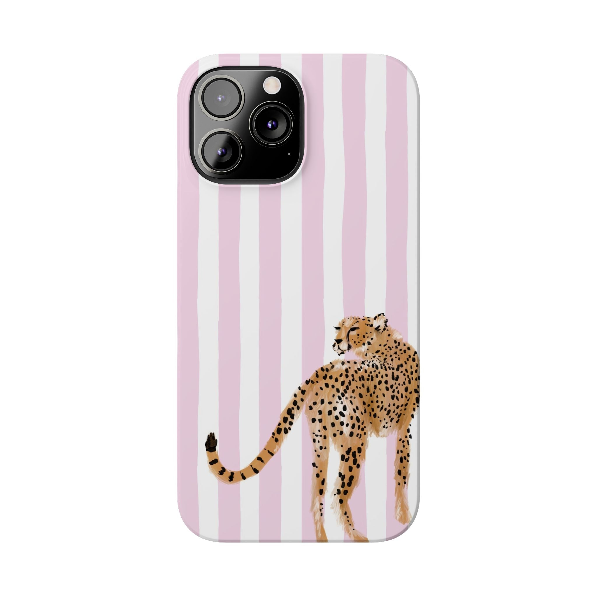 Preppy Cheetah Slim Phone Case