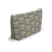 Evangeline Multi Striped Monogrammed Pouch