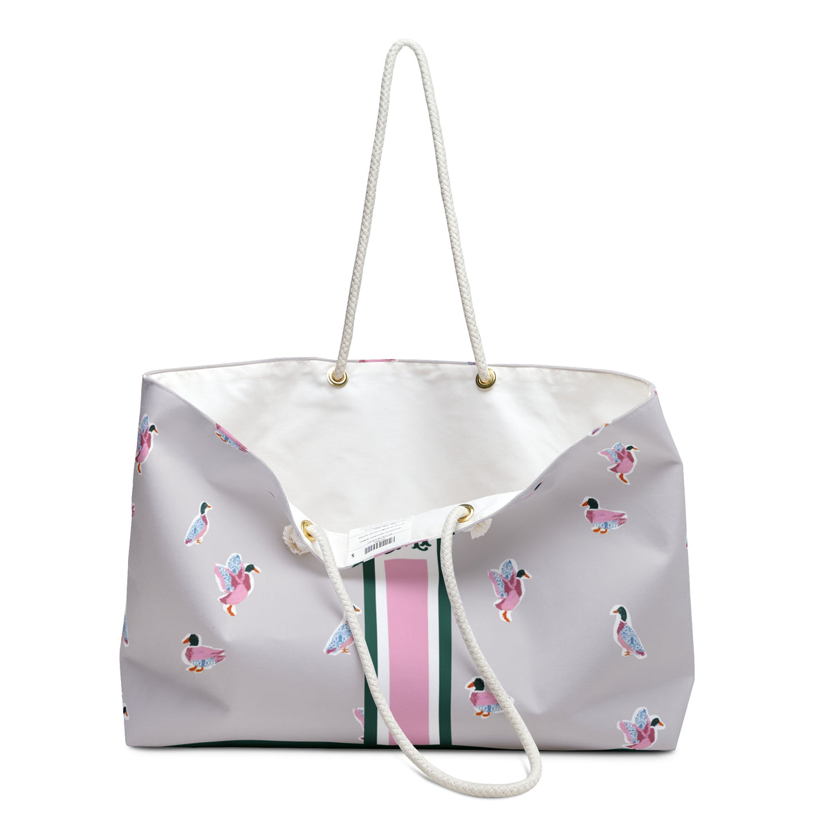 Duck Tales Striped Monogrammed Mahjong Bag