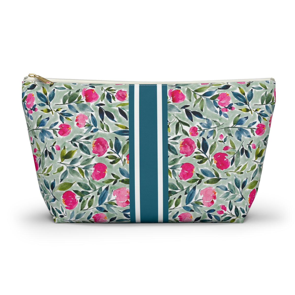 Flora Striped Monogrammed Mahjong Tile Pouch