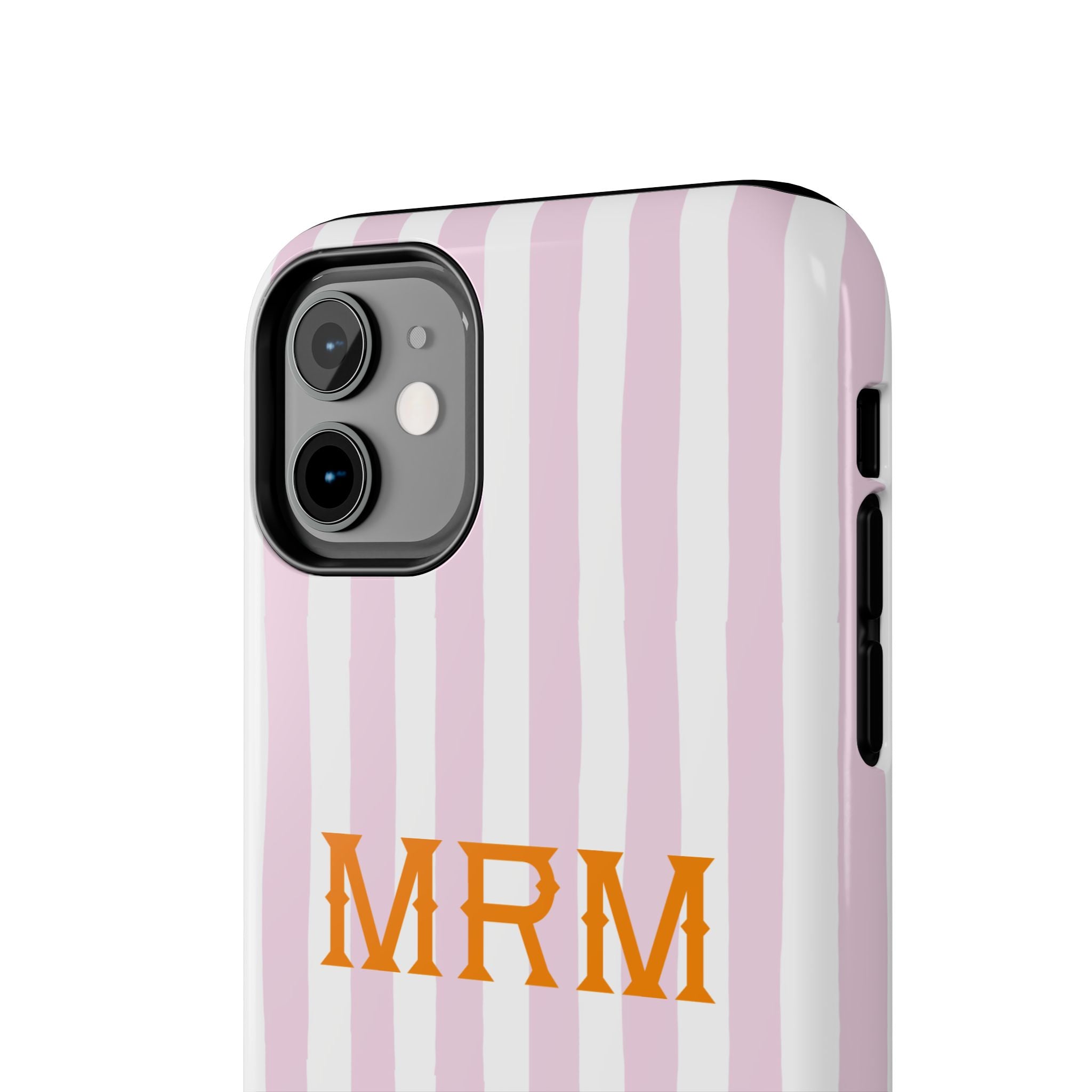 Preppy Cheetah (Pink) Monogrammed Tough Phone Case