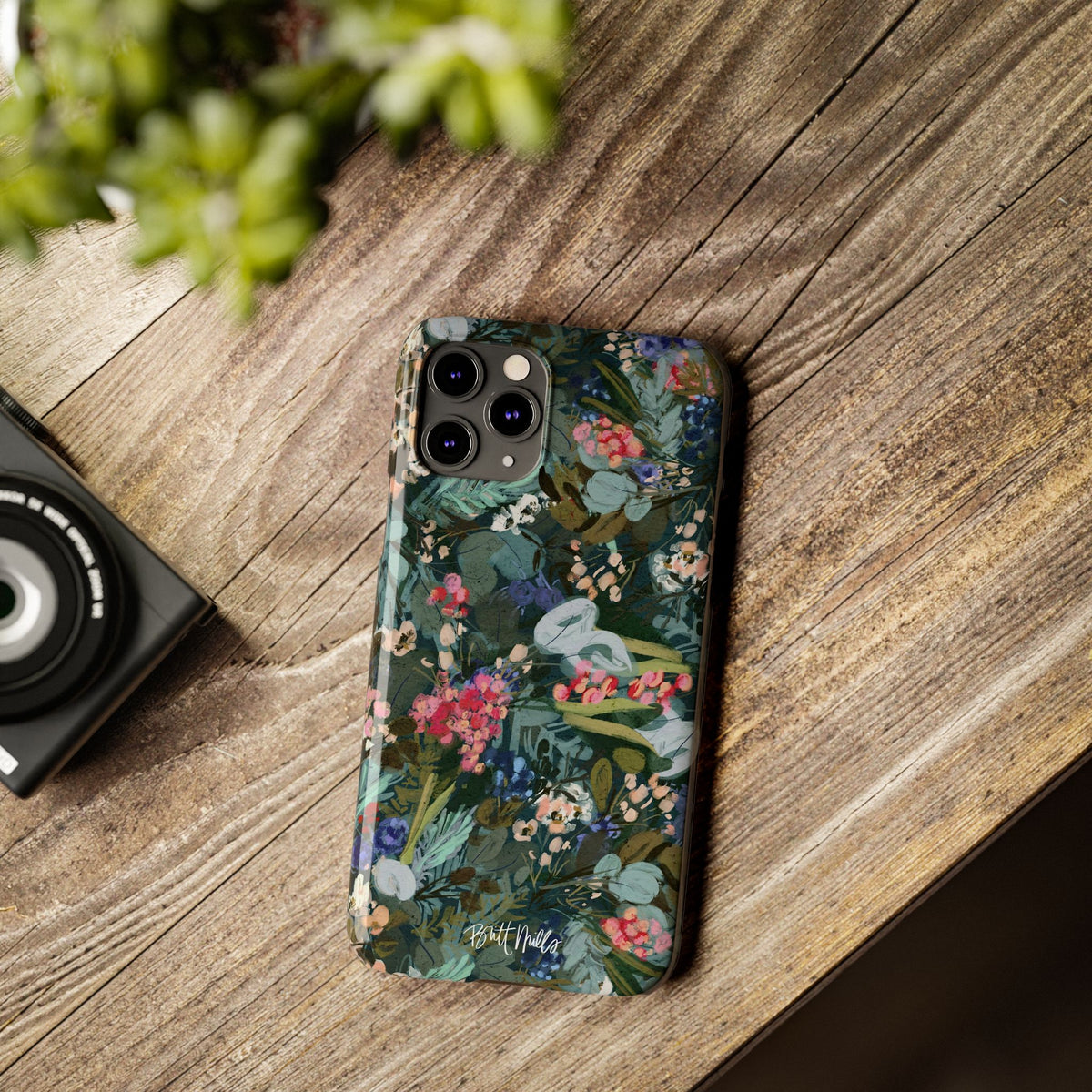Winter Berry Slim Phone Case