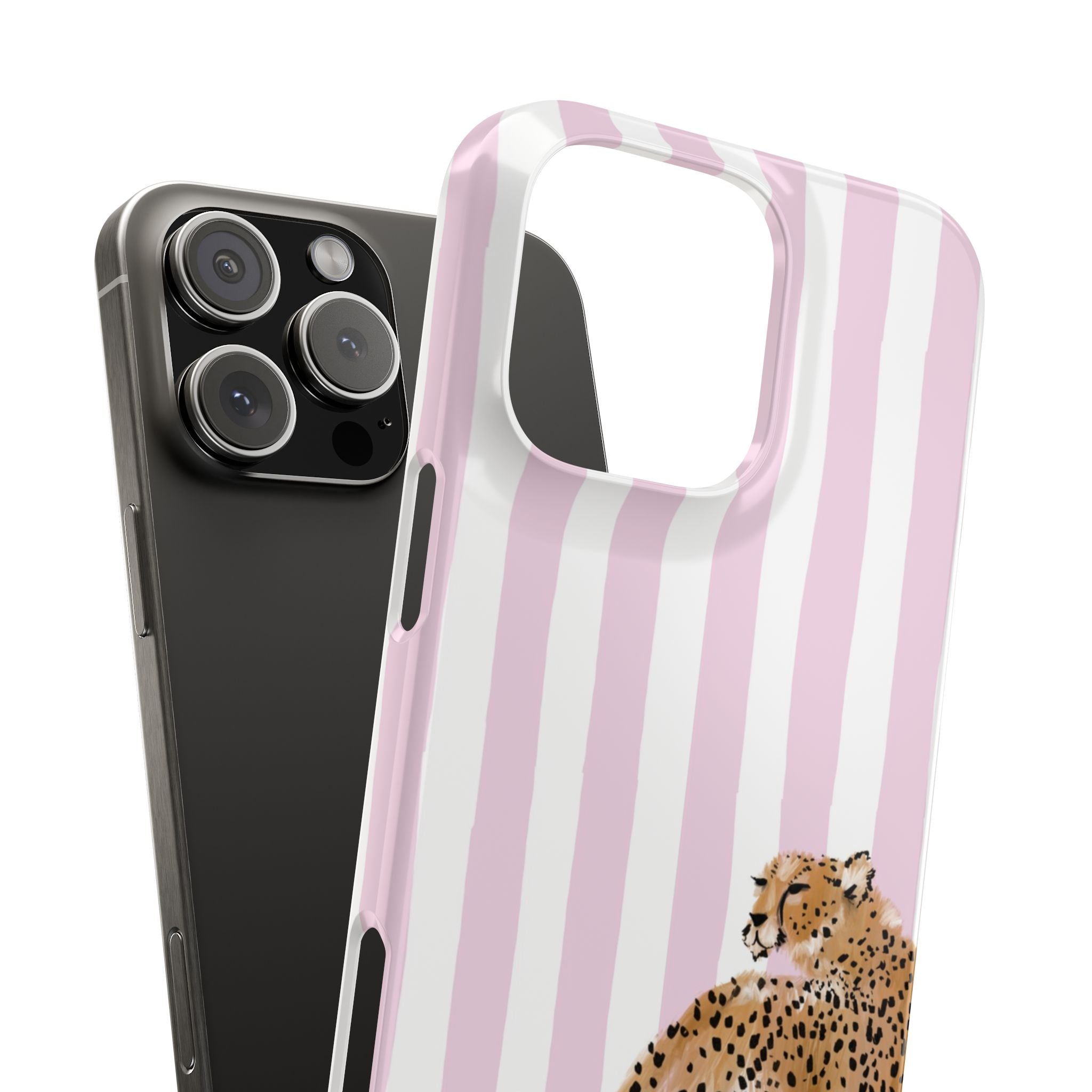 Preppy Cheetah Slim Phone Case