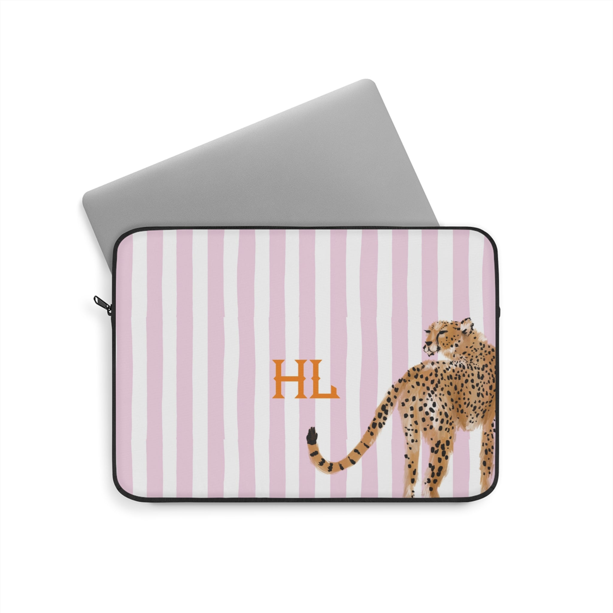 Preppy Cheetah Laptop Sleeve