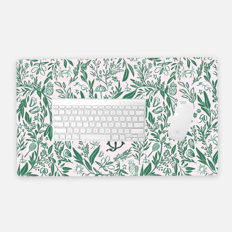 The Small Things Monogrammed Desk Mat - Large (24" x 14")