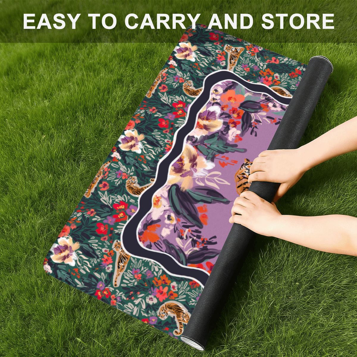 Regal Bloom Mini Travel Mahjong Mat (Non-Neoprene)
