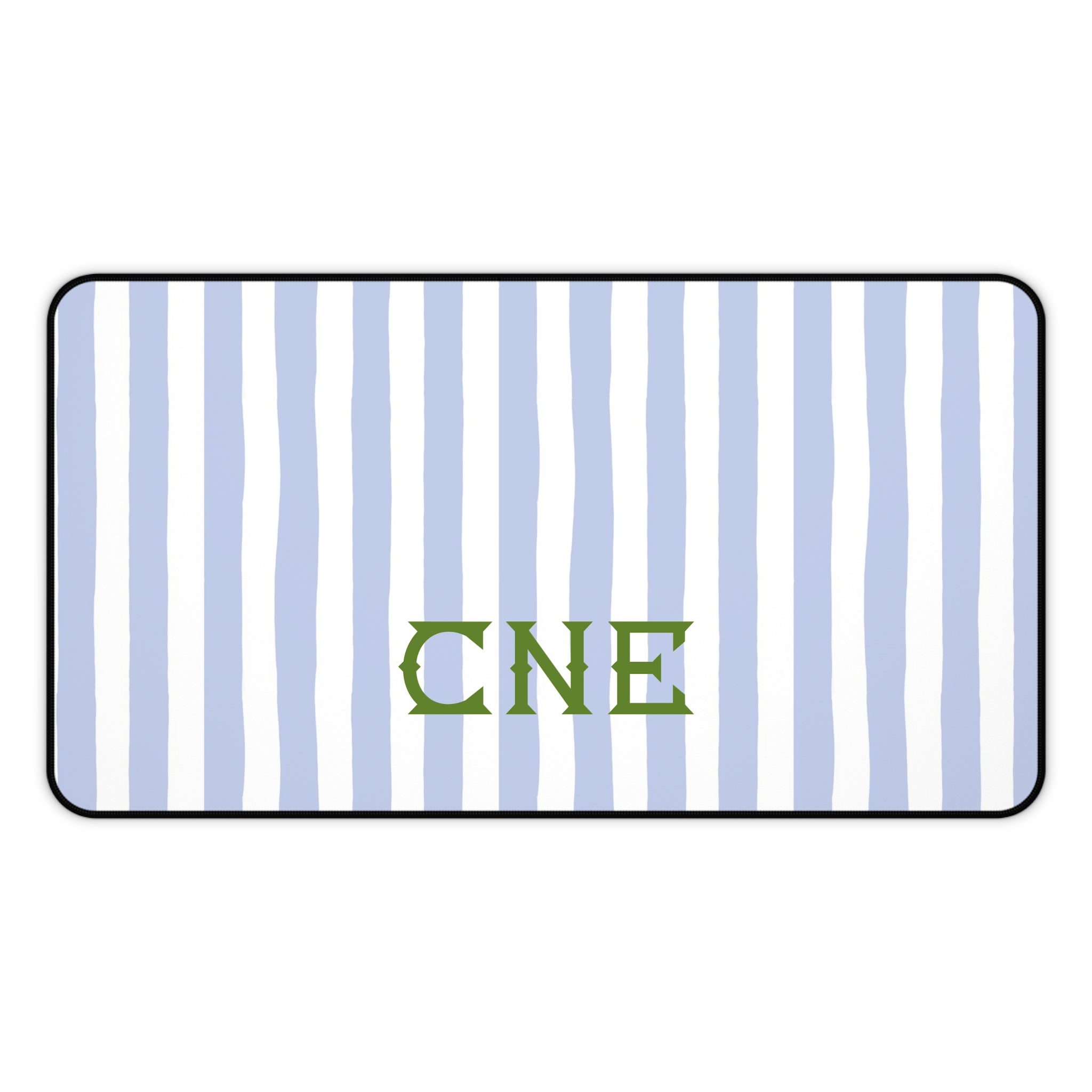 Seaside Stripes Monogrammed Desk Mat