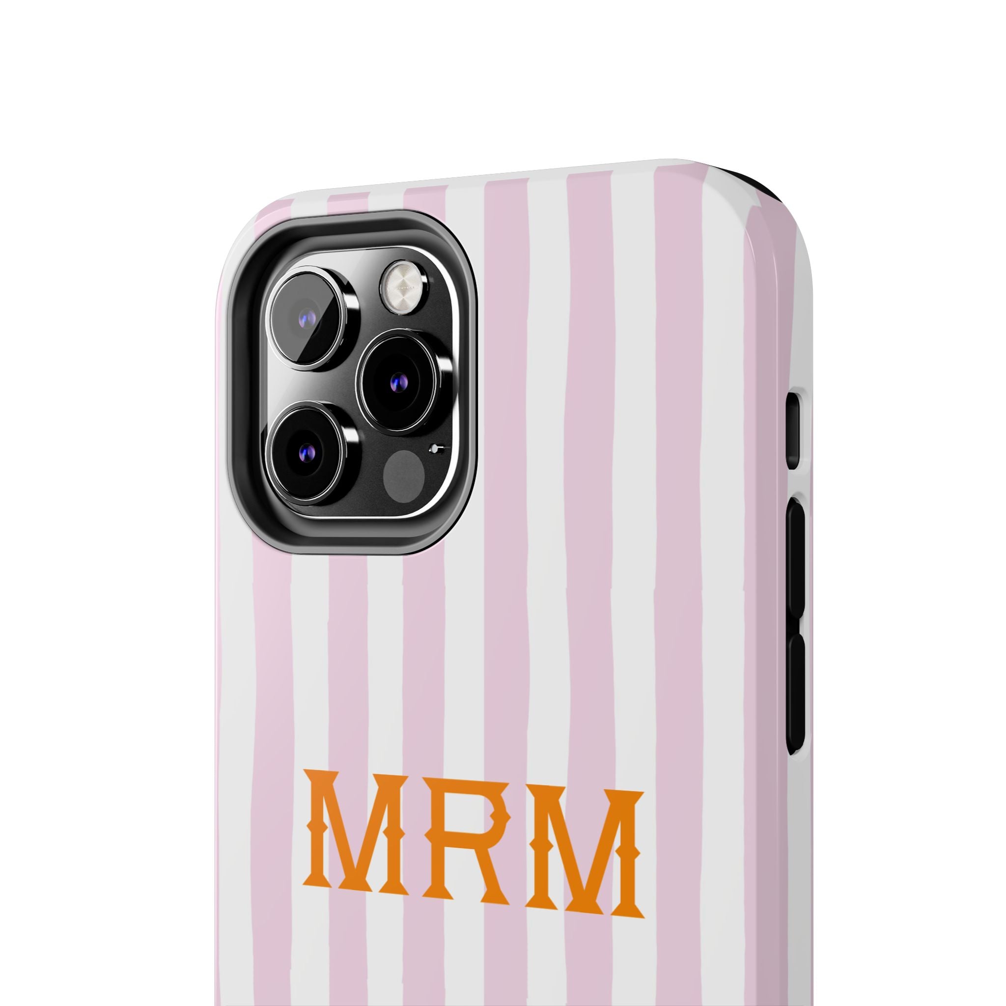 Preppy Cheetah (Pink) Monogrammed Tough Phone Case