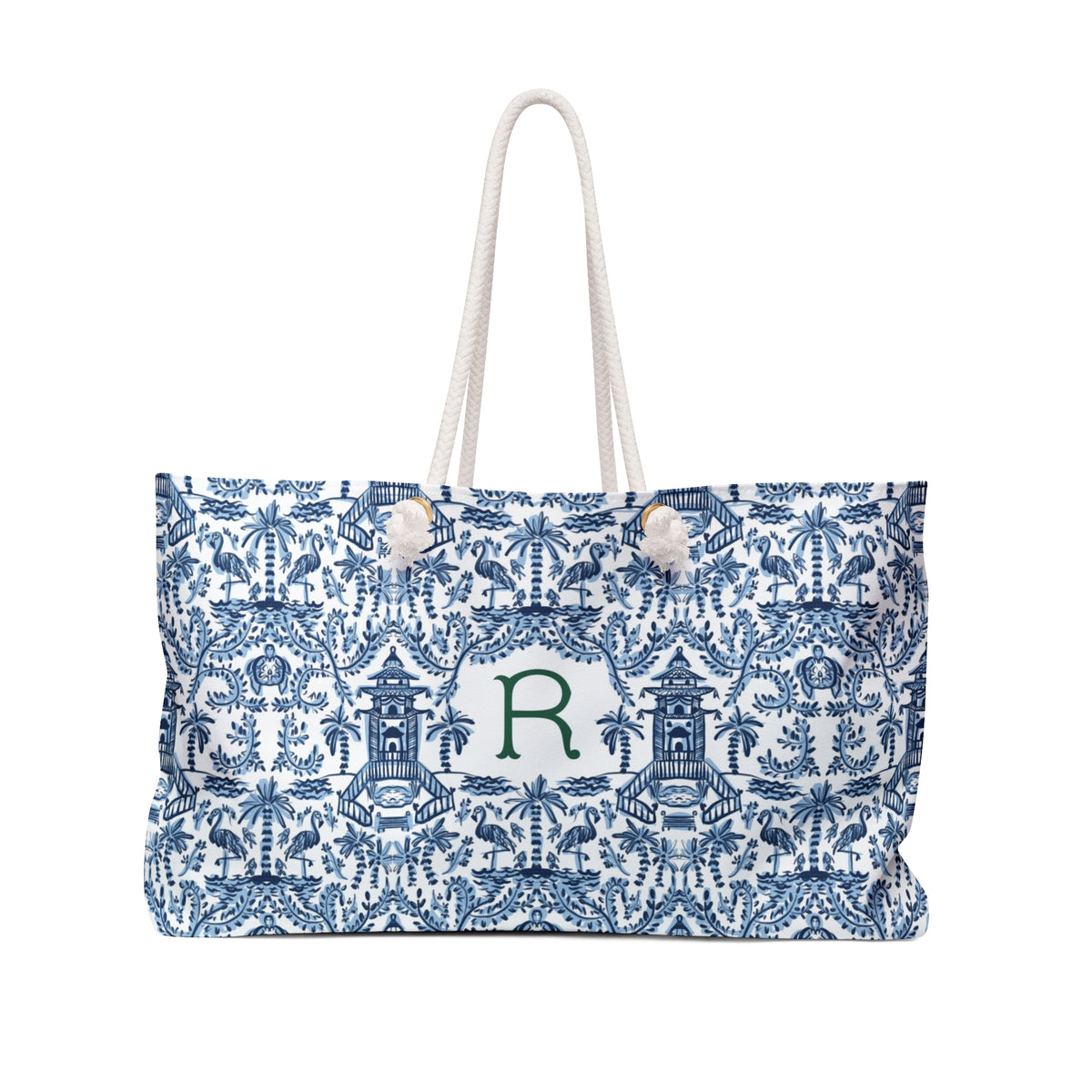 The Palm Beach Monogrammed Carry-All Tote