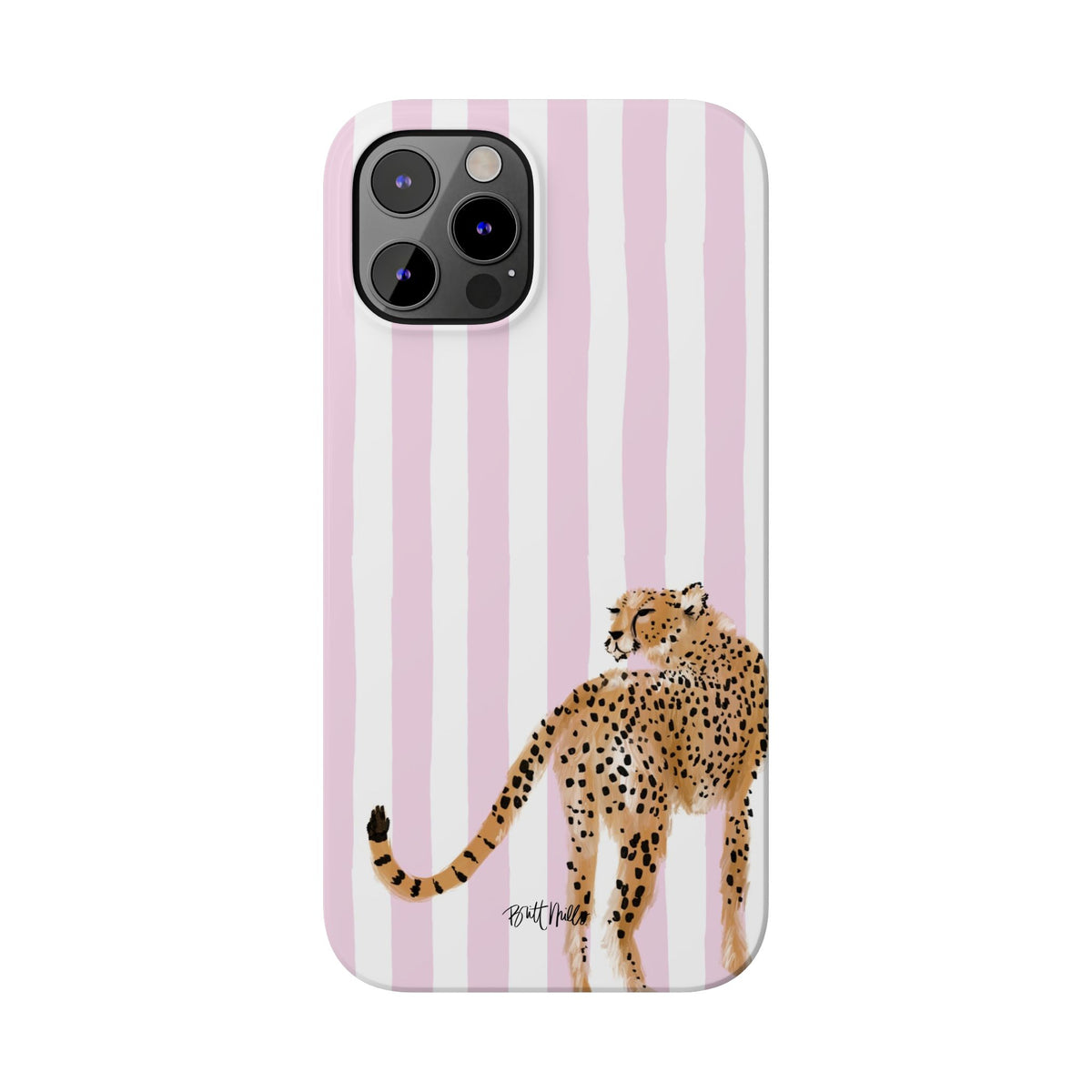 Preppy Cheetah Slim Phone Case
