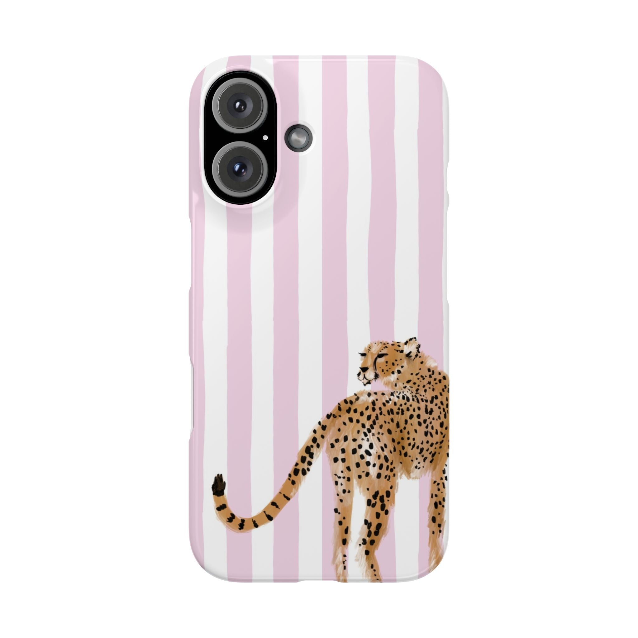 Preppy Cheetah Slim Phone Case