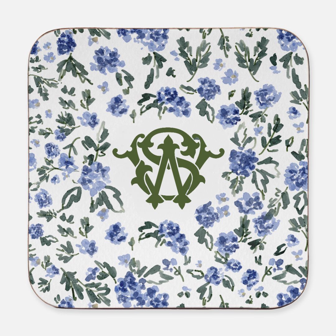 English Countryside Monogrammed Coaster (Set of Four)